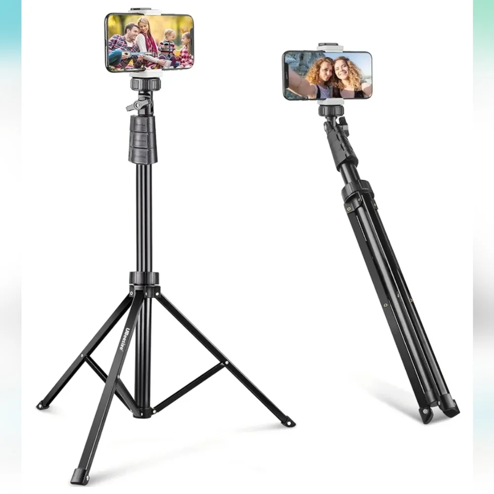 Ubeesize 67 inch selfie stick tripod stand with accessories.